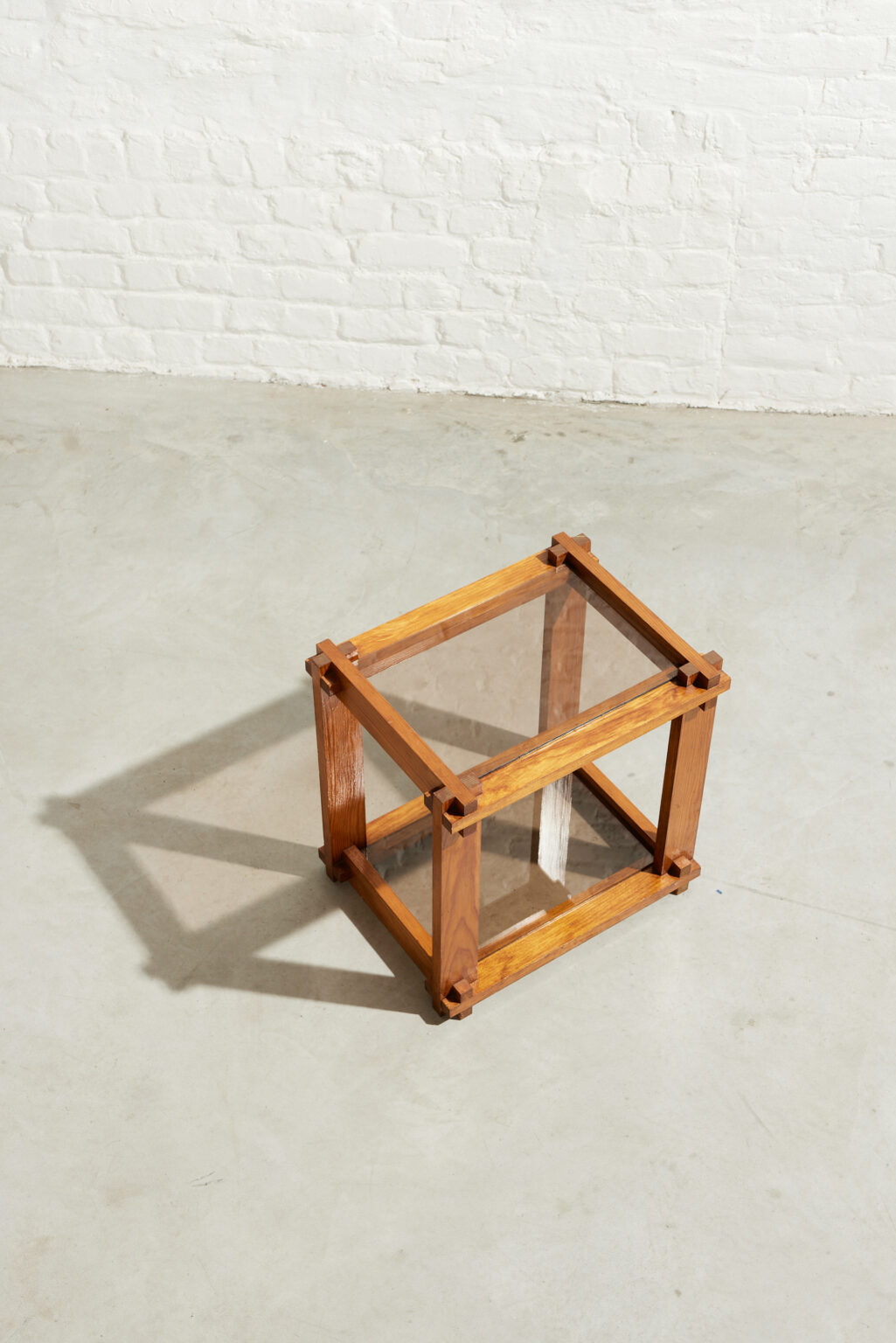 Pair of Pierre Chapo style side tables