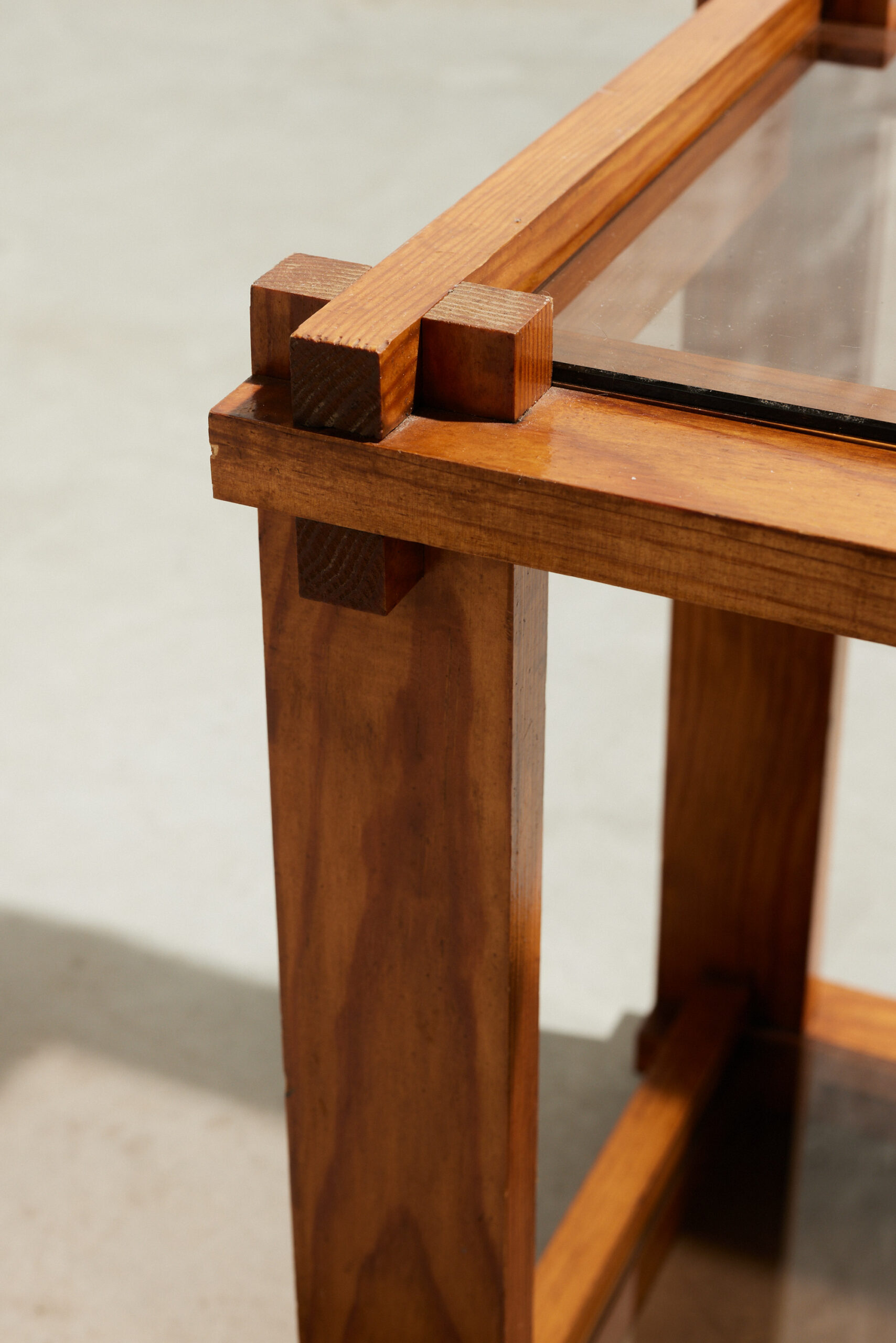 Pair of Pierre Chapo style side tables