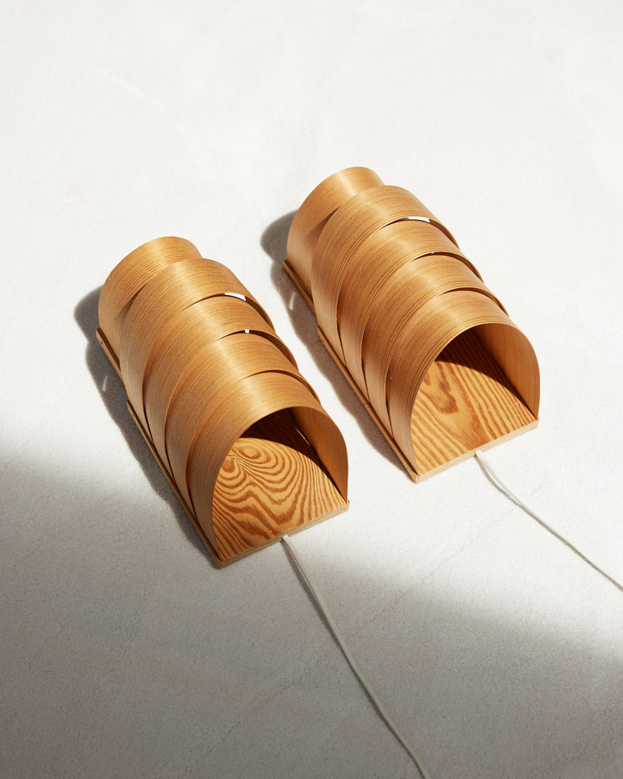 Pine Wall Lamps by Hans Agne Jakobson