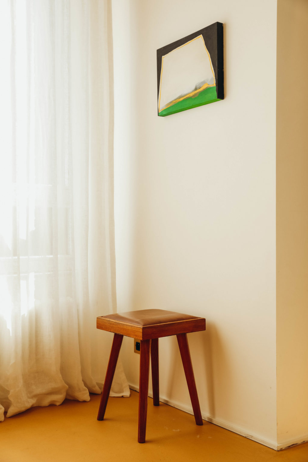 Pierre Chapo style pair of stools