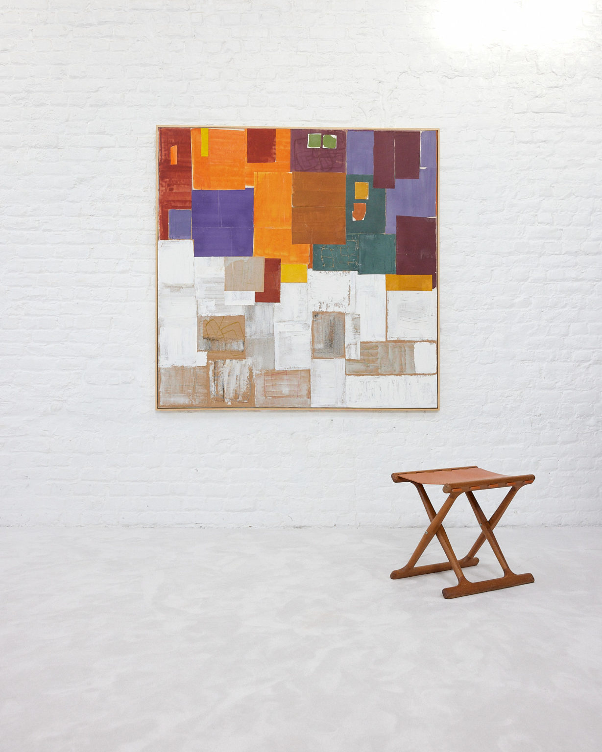 Folding Stool by Poul Hundevad