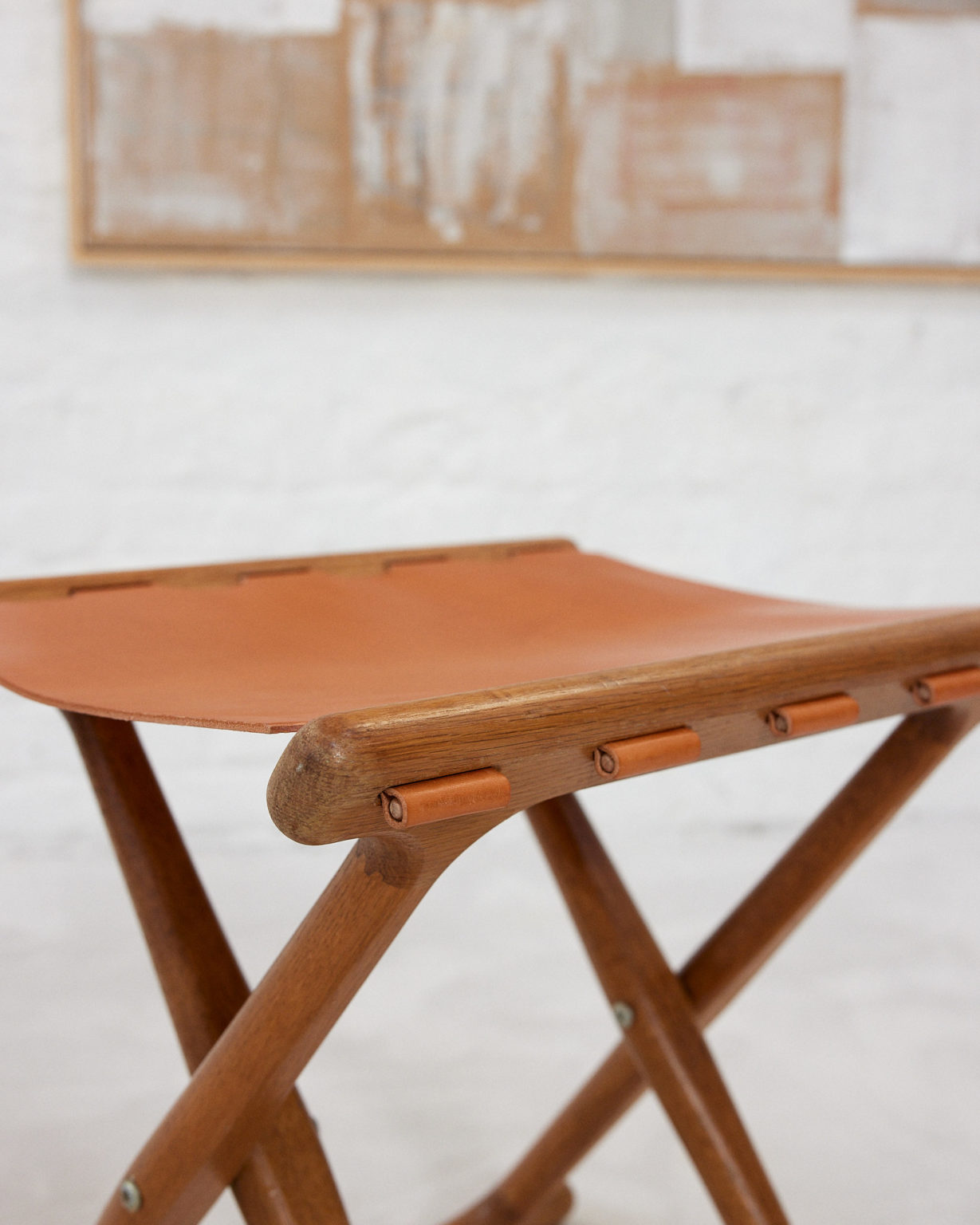 Folding Stool by Poul Hundevad