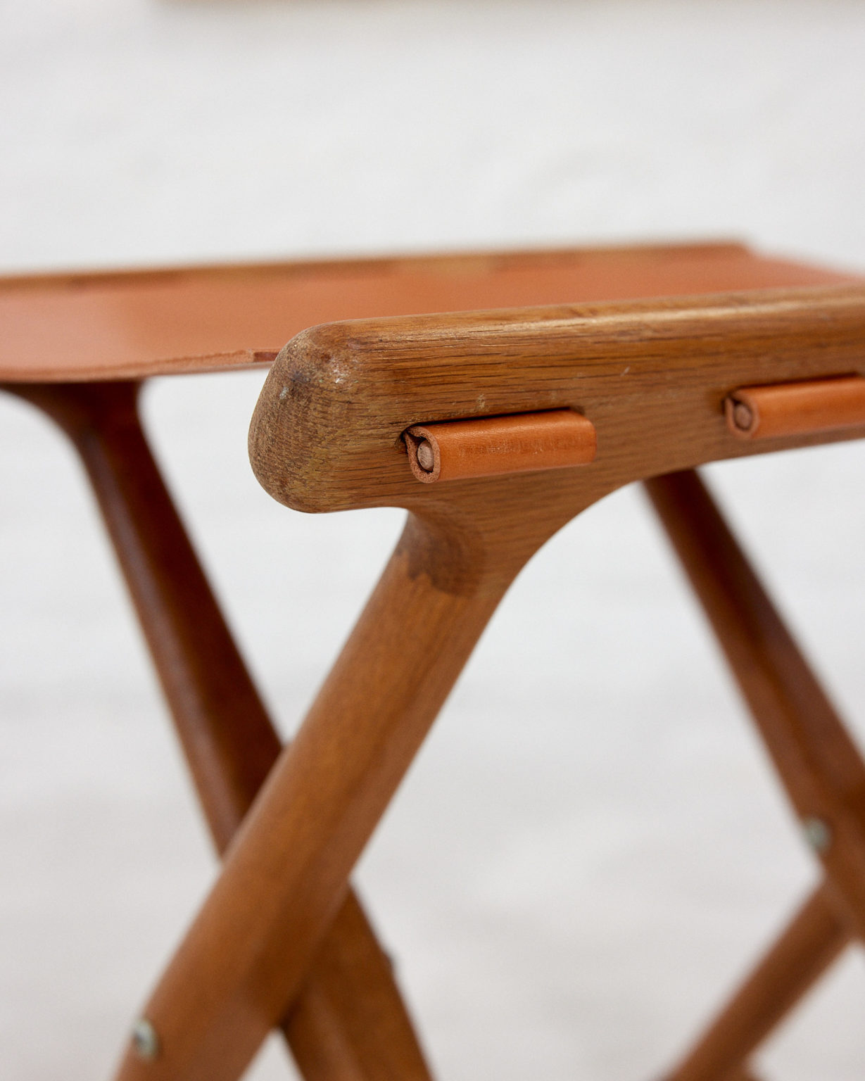 Folding Stool by Poul Hundevad