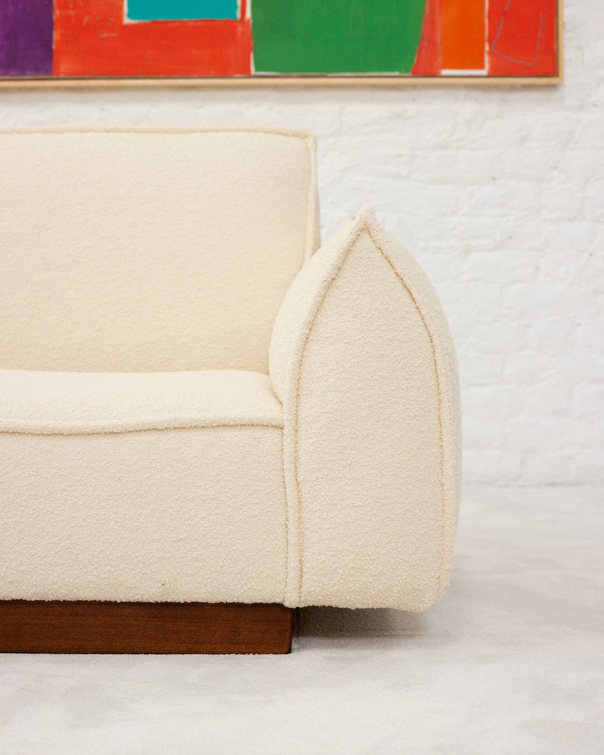 Two seater couch in style of Michel Mortier