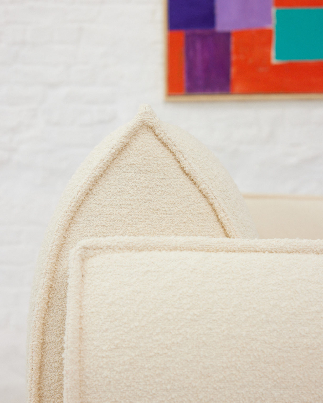 Two seater couch in style of Michel Mortier